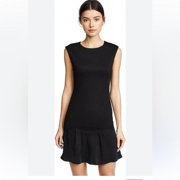 Rebecca Taylor Black Stacy Drop Waist Dress Size 6 - Picture 1 of 10